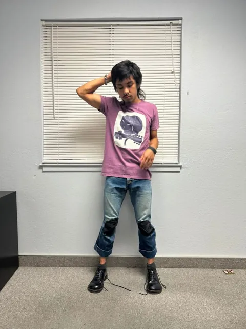 Kapital Purple cat guitar t-shirt, photo 1