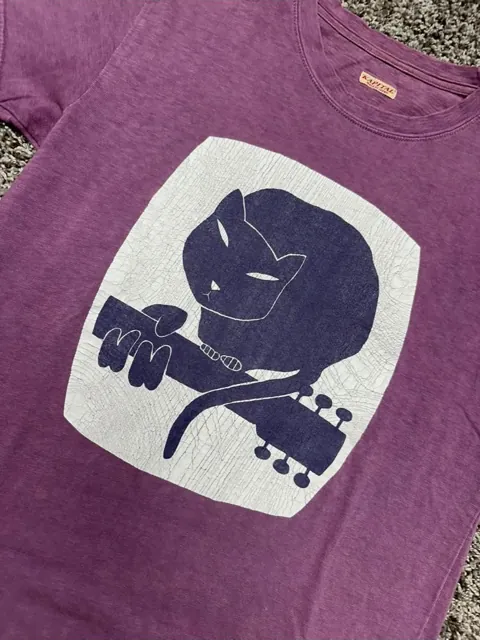 Kapital Purple cat guitar t-shirt, photo 5